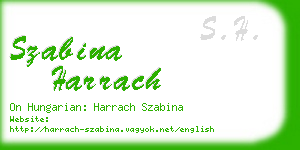 szabina harrach business card